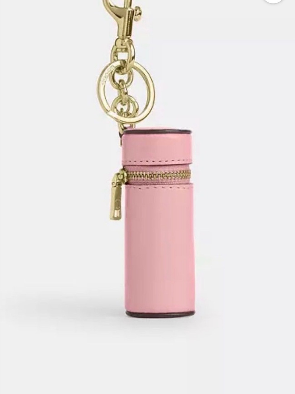 Coach Pink Cylinder Lipstick Holder Keychain SOLD OUT